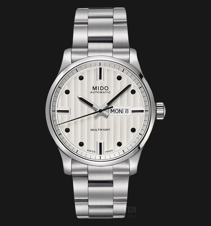 Mido M005.430.11.031.80 Multifort Automatic Silver Dial Stainless Steel Strap