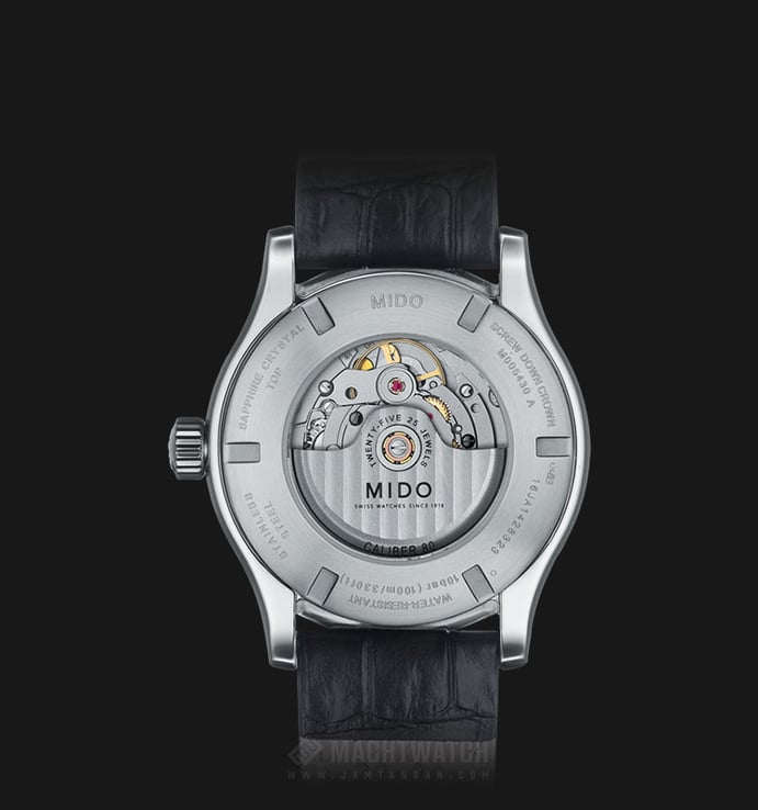 Mido M005.430.16.031.80 Multifort Automatic Silver Dial Brown Leather Strap