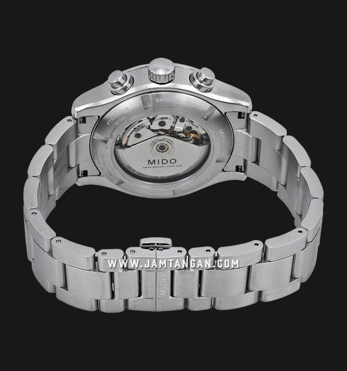 MIDO Multifort M005.614.11.031.00 Chronograph Automatic Silver Dial Stainless Steel Strap
