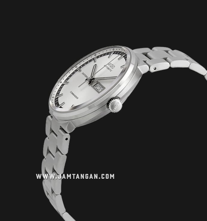 MIDO Commander M014.430.11.031.80 Datoday Automatic Silver Dial Stainless Steel Strap