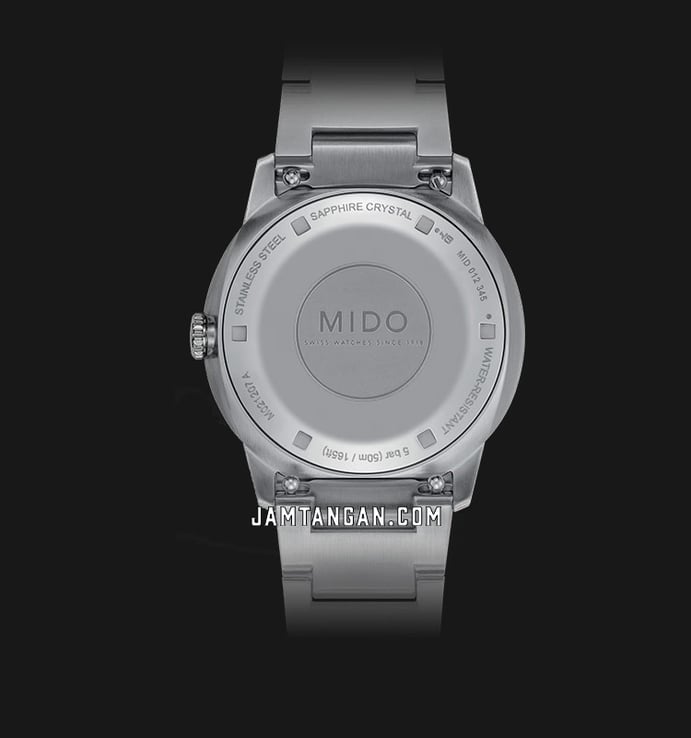 Mido Commander M021.207.11.106.00 Lady Silver Diamonds MOP Dial Stainless Steel Strap