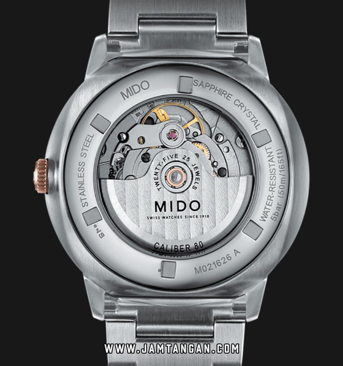 MIDO Commander M021.626.22.061.00 Big Date Anthracite Dial Stainless Steel Strap
