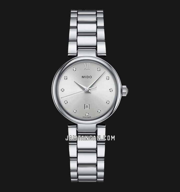 MIDO Baroncelli M022.210.11.036.00 Donna Silver Dial Stainless Steel Strap