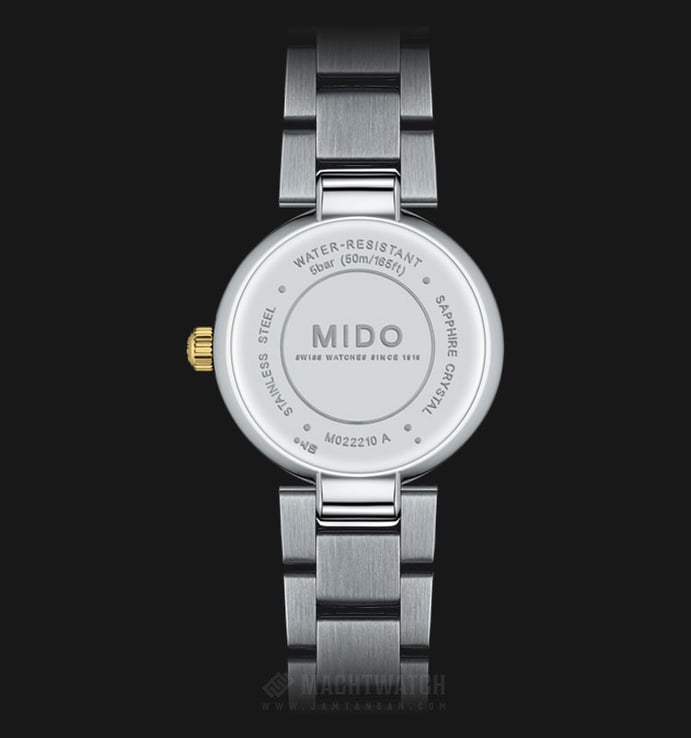MIDO Baroncelli M022.210.22.036.09 Donna Silver Dial Dual Tone Stainless Steel Strap
