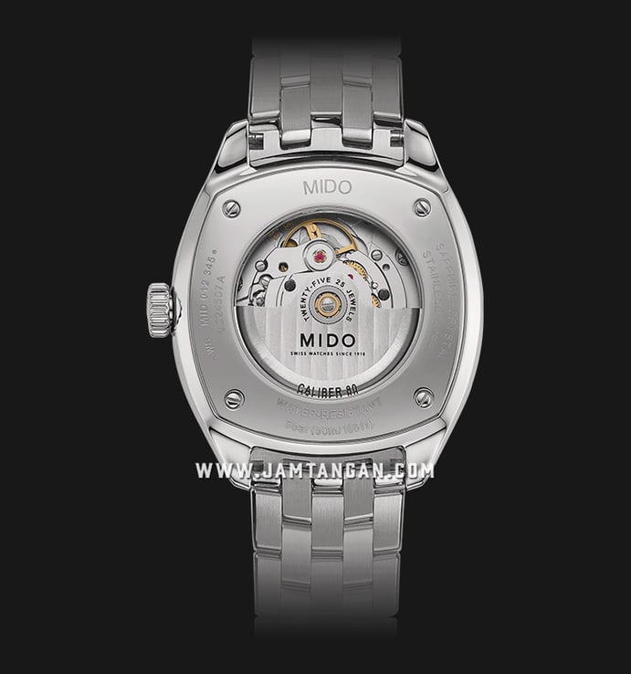 MIDO Belluna II M024.507.11.031.00 Royal Gent Silver Dial Stainless Steel Strap