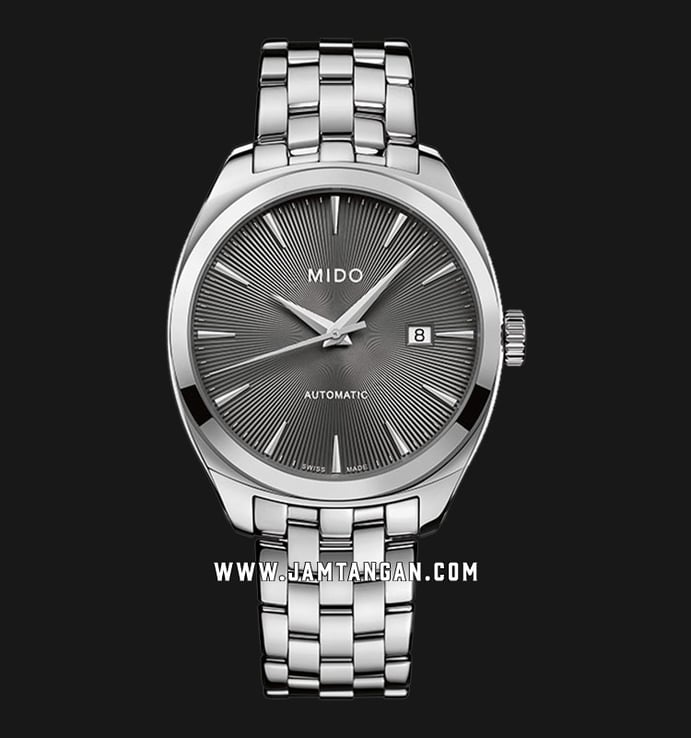  MIDO Belluna M024.507.11.061.00 Royal Gent Anthracite Dial Stainless Steel Strap