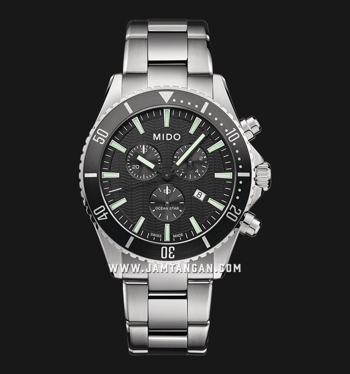 MIDO Ocean Star M026.417.11.051.00 Chronograph Black Dial Stainless Steel Strap