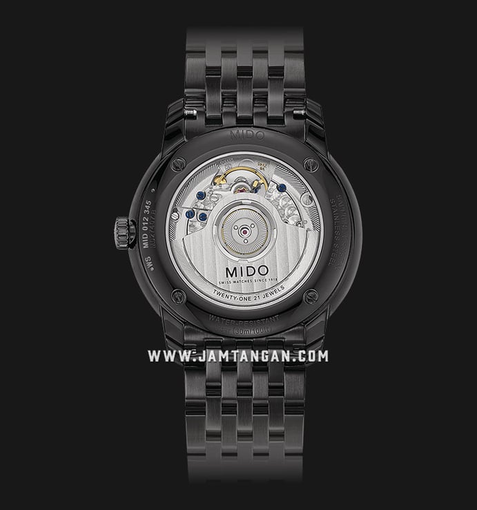 MIDO Baroncelli III M027.407.33.050.00 Heritage Automatic Gent Black Dial Black Stainless Steel