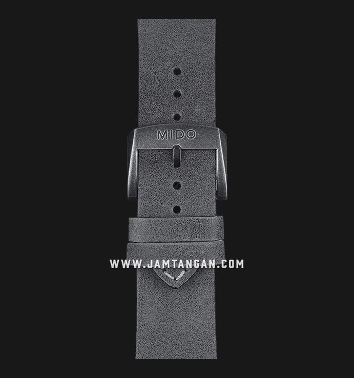 MIDO Multifort M032.607.36.050.00 Automatic Black Dial Grey Leather Strap