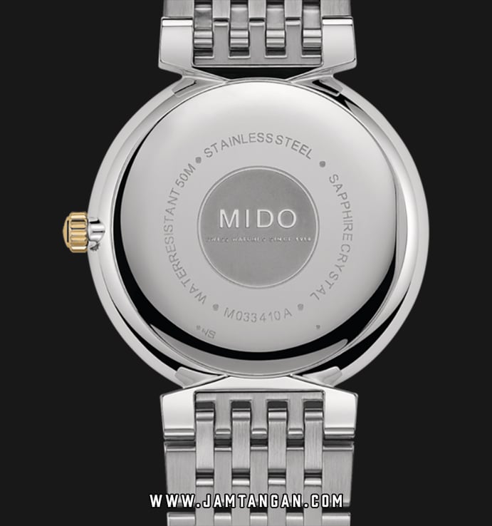 MIDO Dorada M033.410.22.031.00 Men Silver Dial Dual Tone Stainless Steel Strap