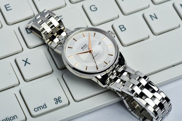 MIDO Baroncelli M037.207.11.031.01 Signature Automatic Silver Dial Stainless Steel Strap