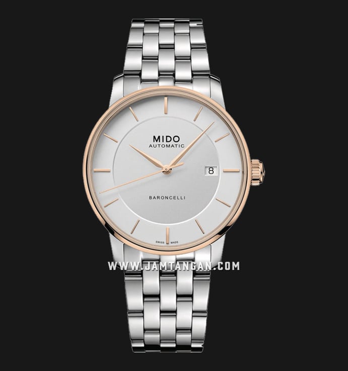 MIDO Baroncelli M037.407.21.031.00 Signature Gent Automatic Silver Dial Stainless Steel Strap