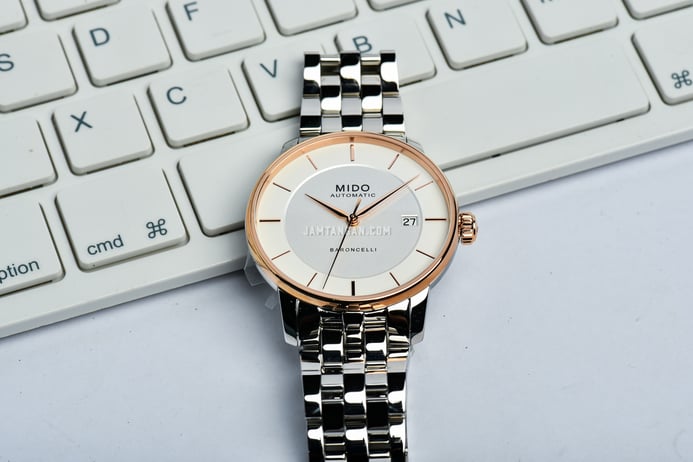 MIDO Baroncelli M037.407.21.031.00 Signature Gent Automatic Silver Dial Stainless Steel Strap