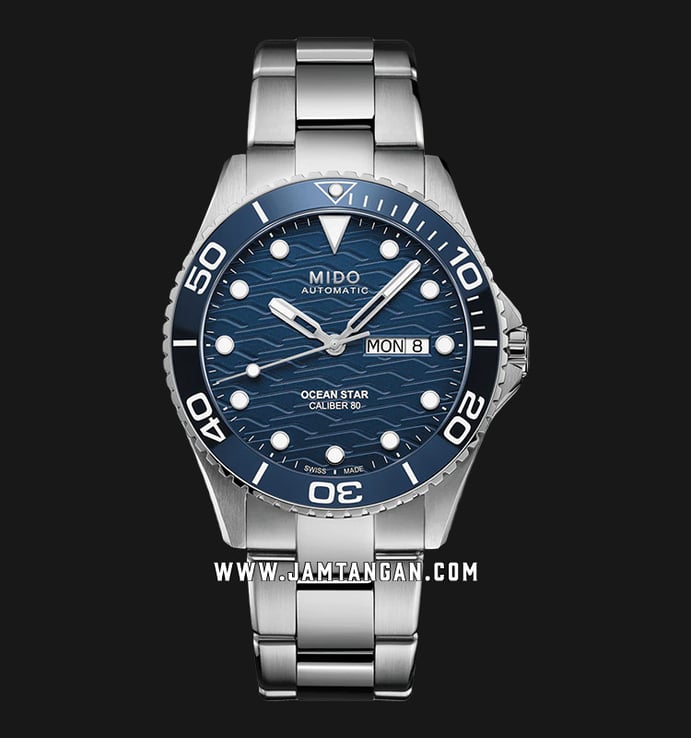 MIDO Ocean Star M042.430.11.041.00 200C Automatic Blue Dial Stainless Steel Strap
