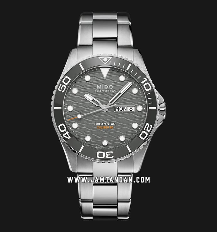 MIDO Ocean Star M042.430.11.081.00 200C Automatic Grey Dial Stainless Steel Strap