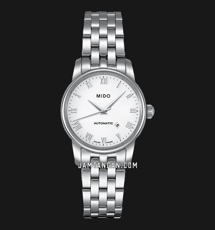 MIDO Baroncelli M7600.4.26.1 Lady Automatic White Dial Stainless Steel Strap 