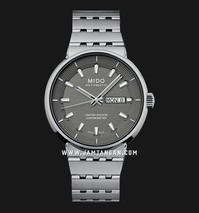 MIDO All Dial M8340.4.B3.11 20Th Anniversary Anthracite Dial Stainless Steel Strap LIMITED EDITION