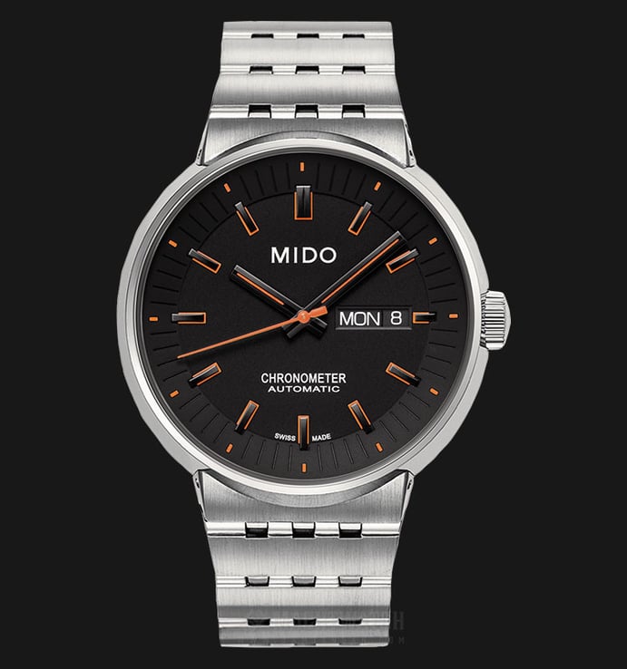 MIDO All Dial M8340.4.18.19 Automatic Chronometer Black Dial Stainless Steel Strap