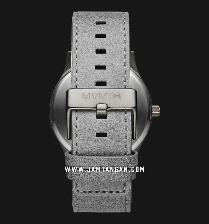 MVMT D-MM01-GRGR Classic Monochrome Men Grey Dial Grey Leather Strap