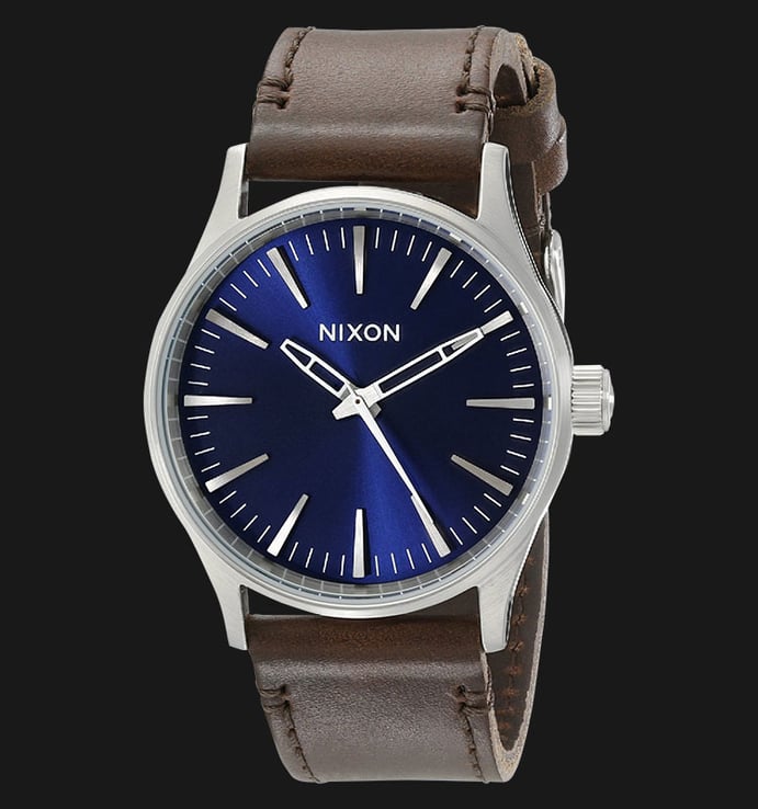 NIXON A3771524 Sentry 38 Leather Blue Brown