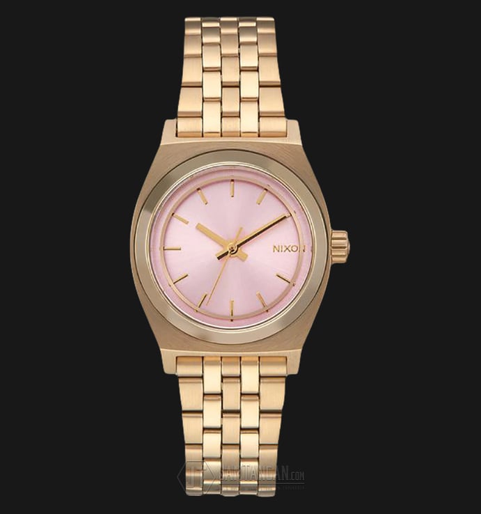 NIXON A3992360 Small Time Teller Pink Dial Rosegold Stainless Steel