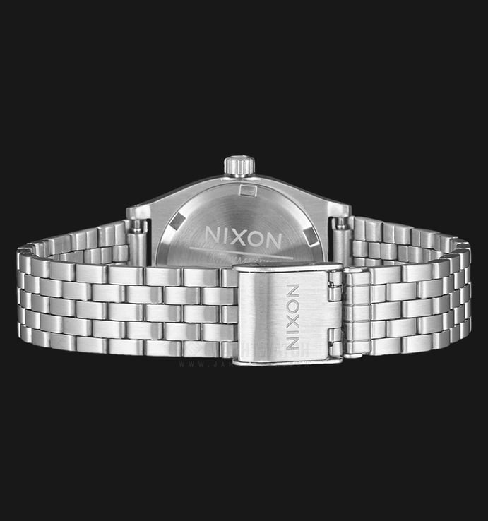 NIXON A3992477 Small Time Teller Ladies Grey Dial Stainless Steel Strap