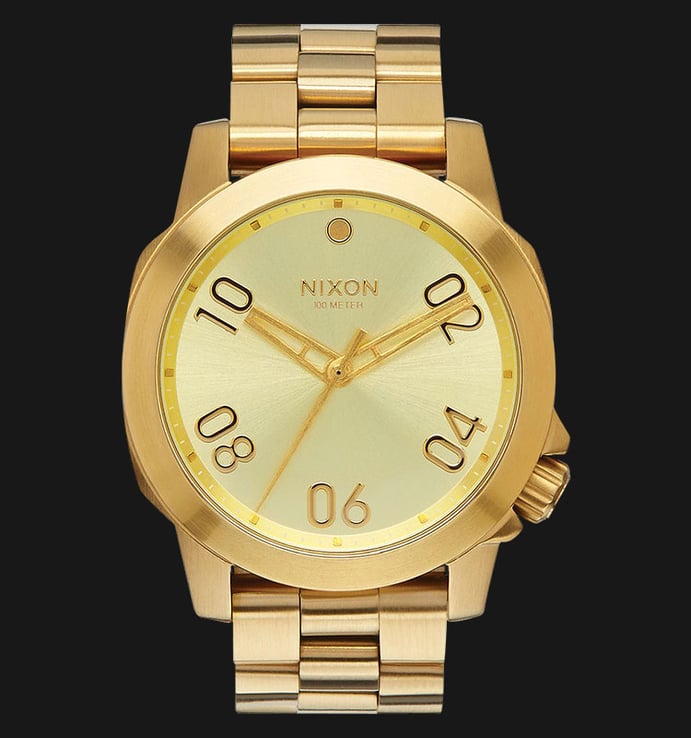 NIXON A468502 Ranger 40 Gold Dial Stainless Steel Bracelet