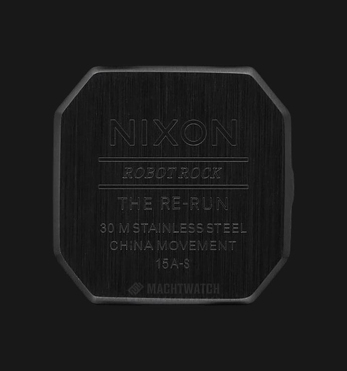 NIXON A944712 Re-Run Black Dial Brown Leather Strap