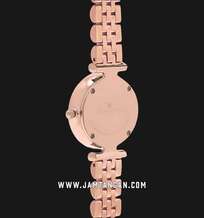 Olivia Burton OB16AM152 3D Queen Bee Ladies Pink MOP Dial Rose Gold Stainless Steel Strap