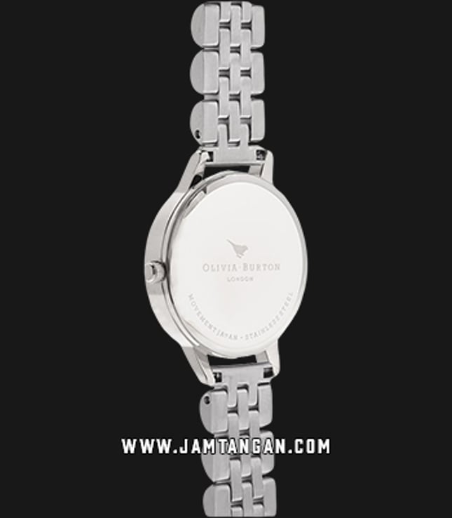 Olivia Burton OB16MOP02 Ladies White Mother of Pearl Dial Silver Stainless Steel Strap