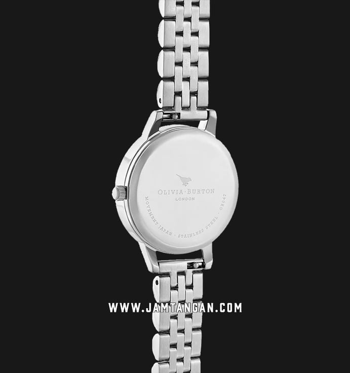 Olivia Burton Floral OB16VM38 Abstract Marble Grey Dial Stainless Steel Strap