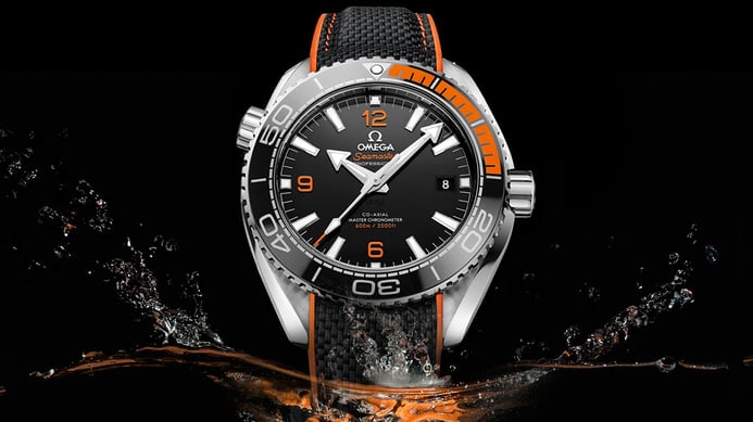 Omega Seamaster Planet Ocean 600m 215.32.44.21.01.001 Co-Axial Master Chronometer Rubber Strap