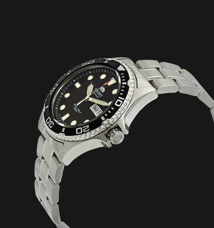 Orient Ray II FAA02004B Automatic Black Dial Stainless Steel Strap