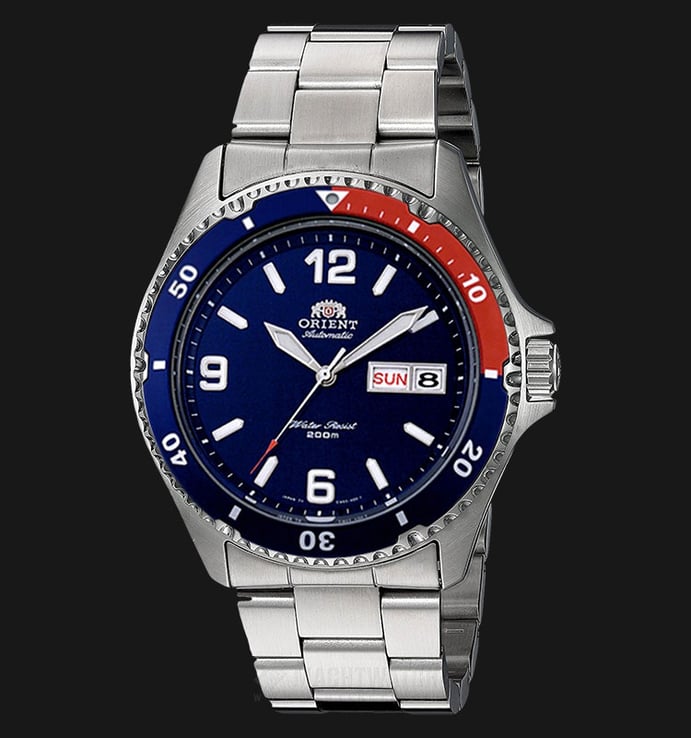 Orient MAKO Pepsi II FAA02009D Automatic Blue dial Stainless Steel Strap