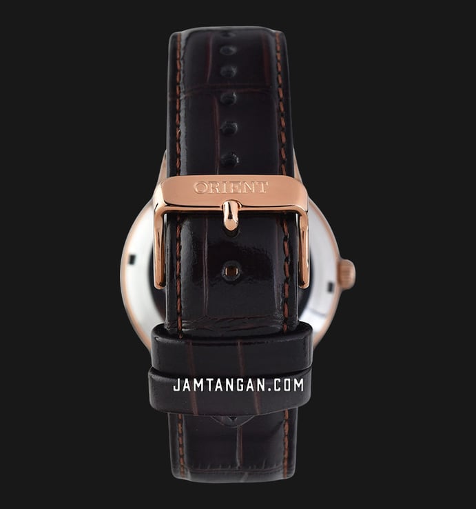 Orient Bambino FAC00002W Automatic White Dial Brown Leather Strap