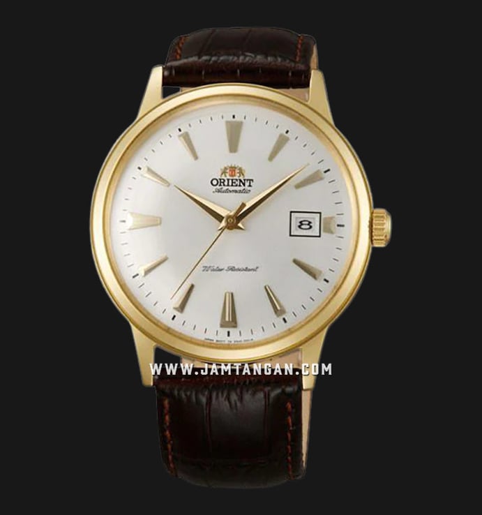 Orient Bambino FAC00003W Automatic White Dial Brown Leather Strap