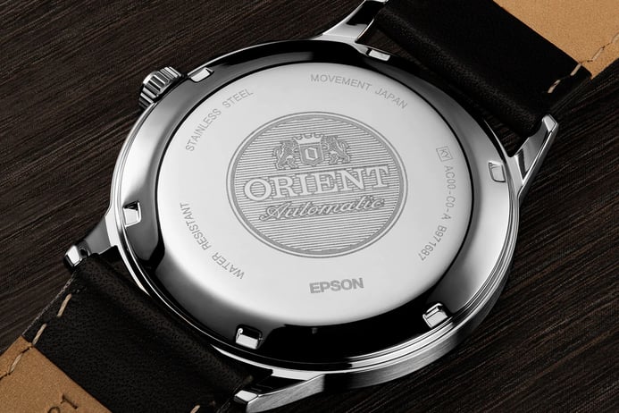 Orient Bambino FAC0000CA Version 3 Classic Grey Dial Black Leather Strap