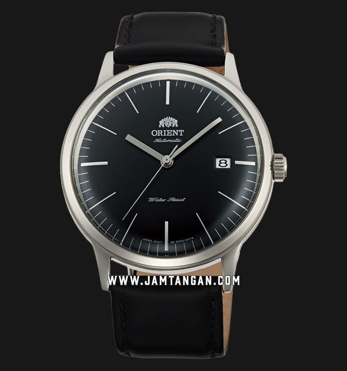Orient Bambino FAC0000DB Automatic 2nd Generation Version 3 Men Black Dial Black Leather Strap