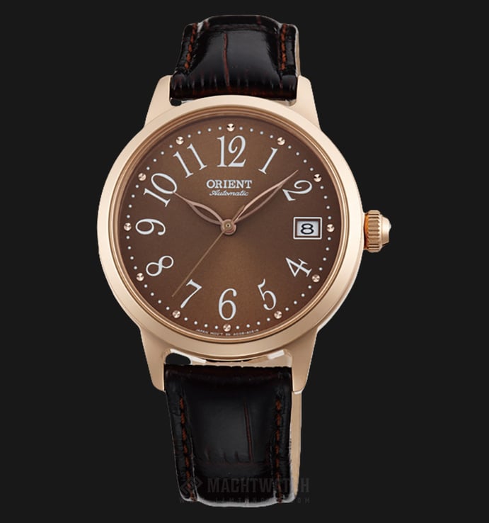 Orient Classic FAC06001T Automatic Ladies Brown Dial Black Leather Strap