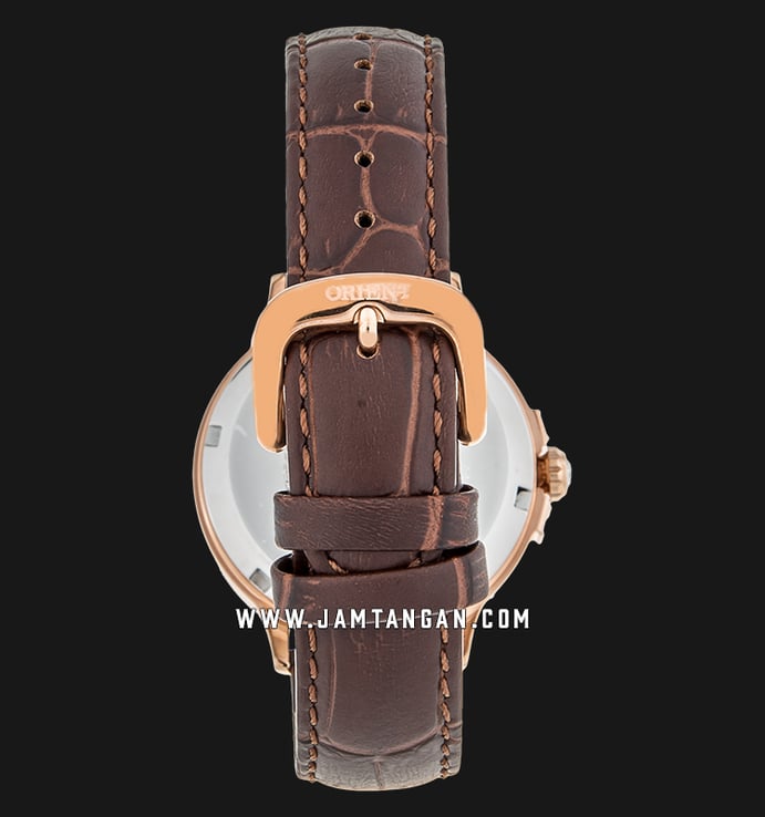 Orient Elegance FAC07001T Automatic Ladies Brown Dial Brown Leather Strap