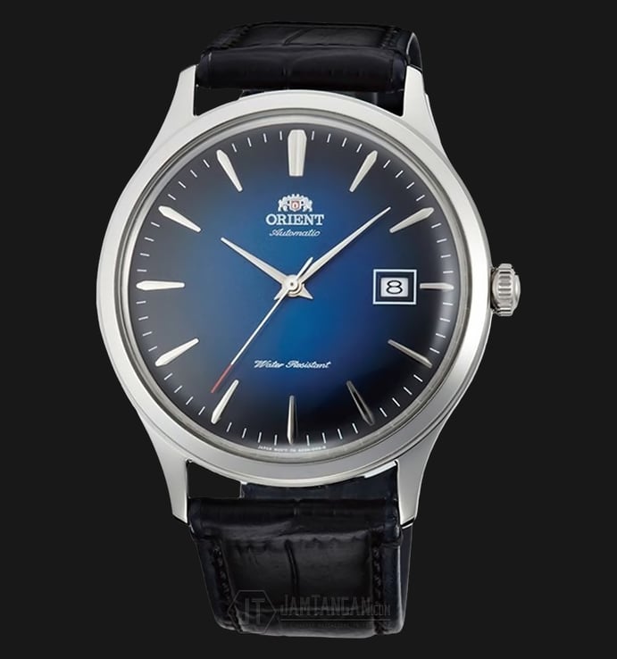 Orient Bambino V4 FAC08004D Classic Mechanical Blue Dial Black Leather Strap