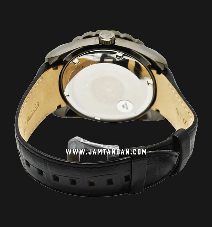 Orient Nami FAC09001B Automatic Men Carbon Black Dial Black Leather Strap