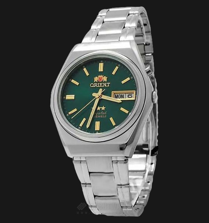 Orient FEM0B01GE Crystal Automatic Green Dial Stainless Steel Watch