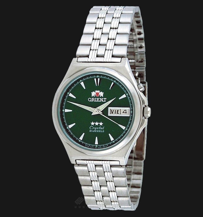 Orient FEM5M010F Crystal Automatic Green Dial Stainless Steel Watch