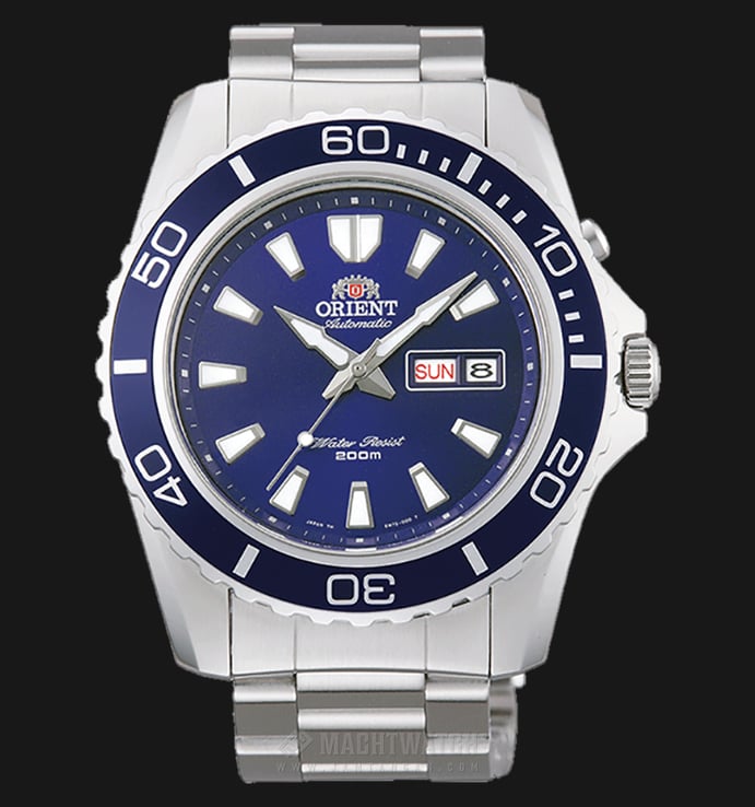 Orient Mako XL FEM75002D Automatic Watch Blue Dial Stainless Steel