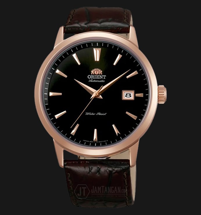 Orient Symphony FER27002B Classic Automatic Black Dial Brown Leather Strap