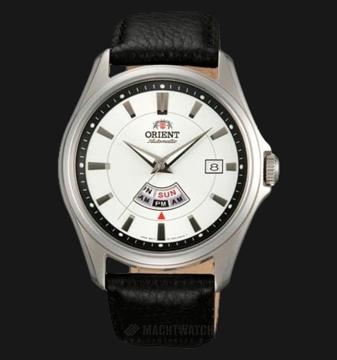 Orient Classic Automatic FFN02005W Men White Dial Black Leather Strap