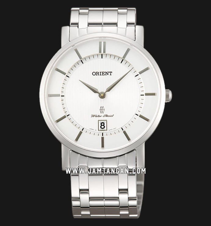 Orient Classic FGW01006W Men White Dial Stainless Steel Strap