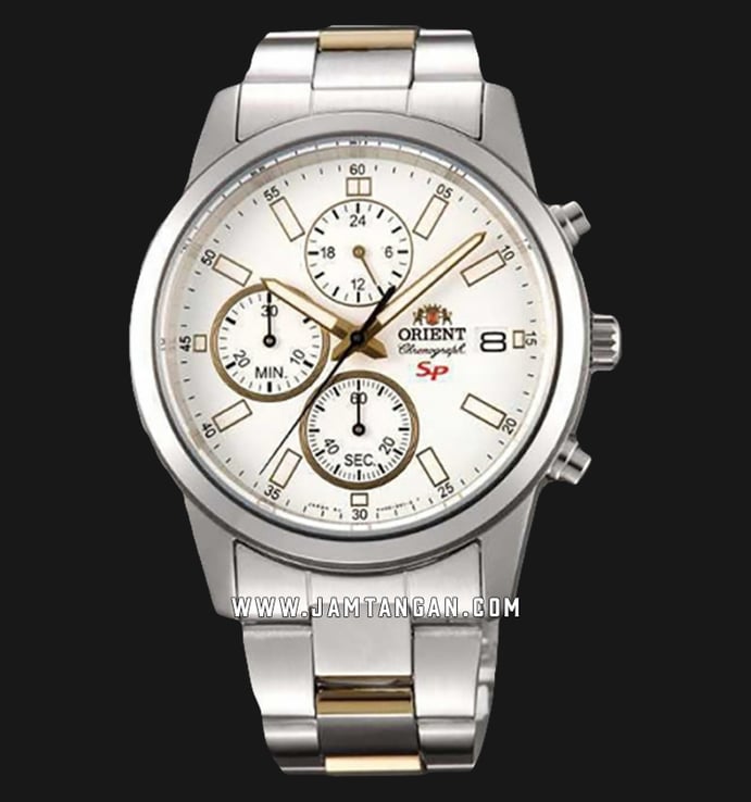 Orient FKU00001W Sp Chronograph Secundaria Men Watch White Dial Stainless Steel