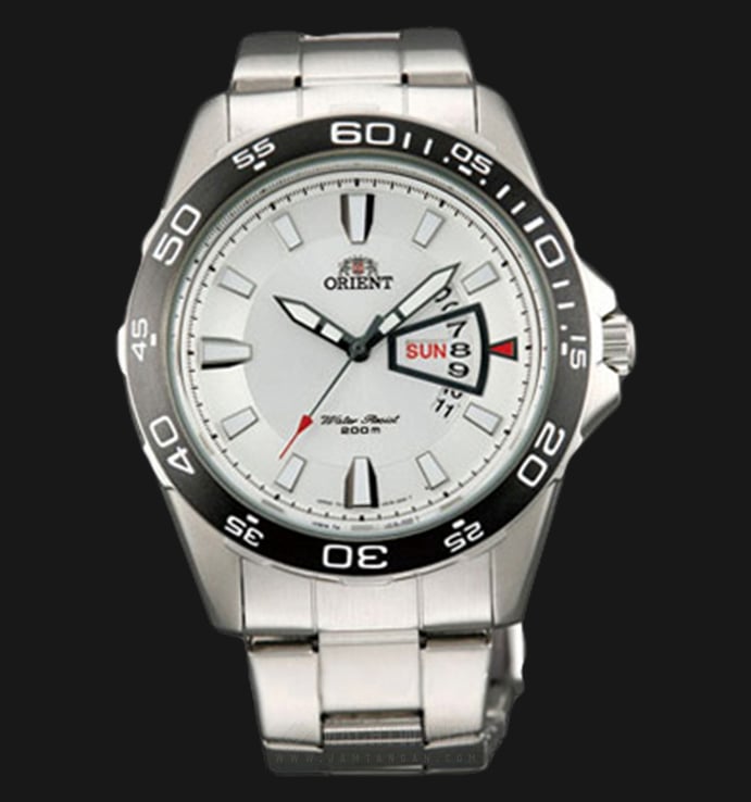 Orient FUG1S003W Men Watch Water Resistance 200M White Dial Stainless Steel
